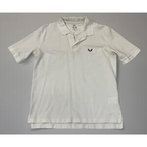 Momotaro Jeans 100% Cotton White Polo Shirt Large L Mi JAPAN US Seller $190 EUC